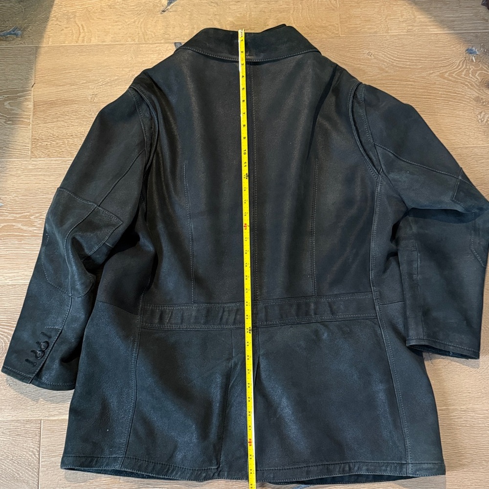 Dark Gray/ Black suede/leather Italian Jacket. - Picture 12 of 12